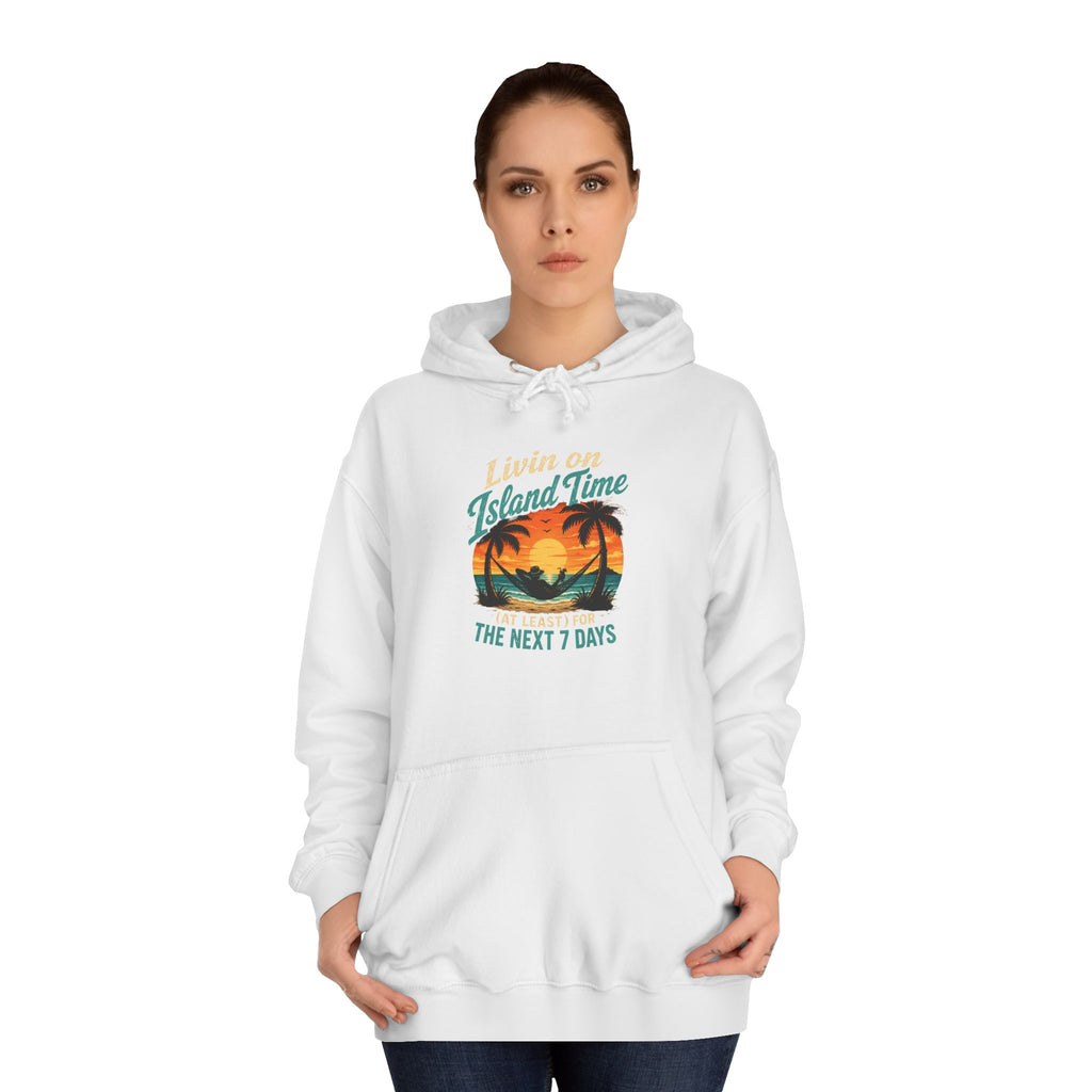 Island Time Hoodie – Tropical Sunset Palm Beach Pullover