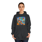College Hoodie — 'Decked Out' Coastal Surf Graphic Pullover