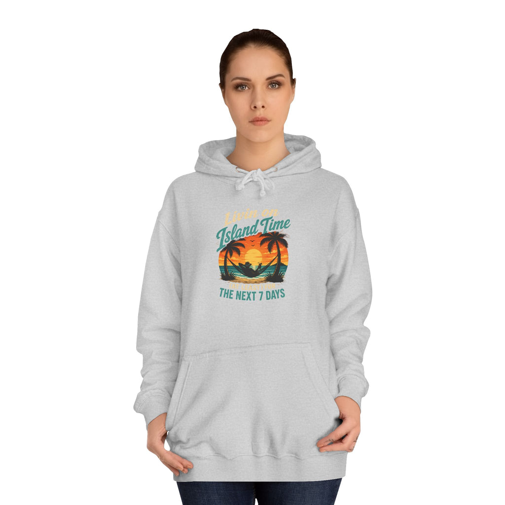 Island Time Hoodie – Tropical Sunset Palm Beach Pullover