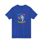 Dolphin Cocktail Tee — "Order Tip, Drink Repeat" V-Neck