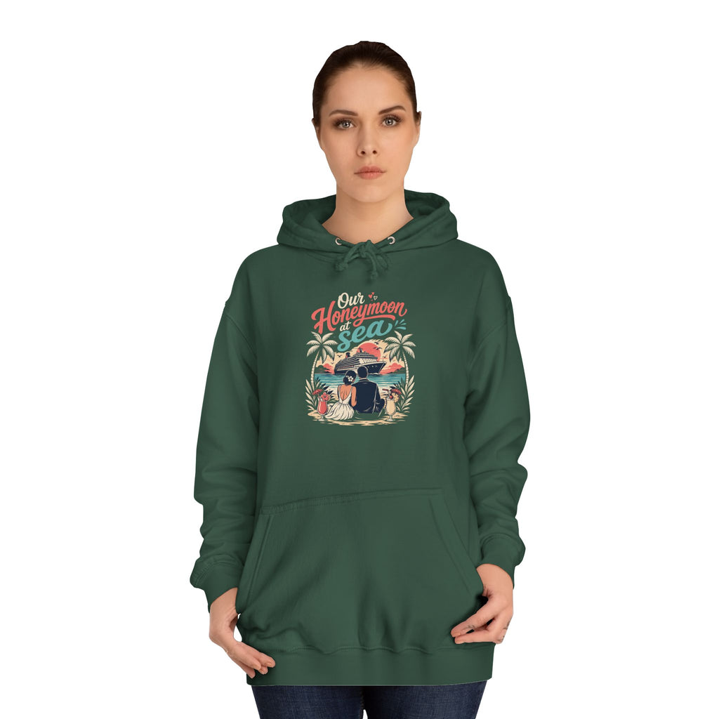Honeymoon at Sea Hoodie — Romantic Cruise Vacation Sweatshirt