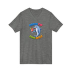 Dolphin Cocktail Tee — "Order Tip, Drink Repeat" V-Neck