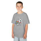 Kids T‑Shirt — Colorful "Ship Happens" Bigfoot Graphic