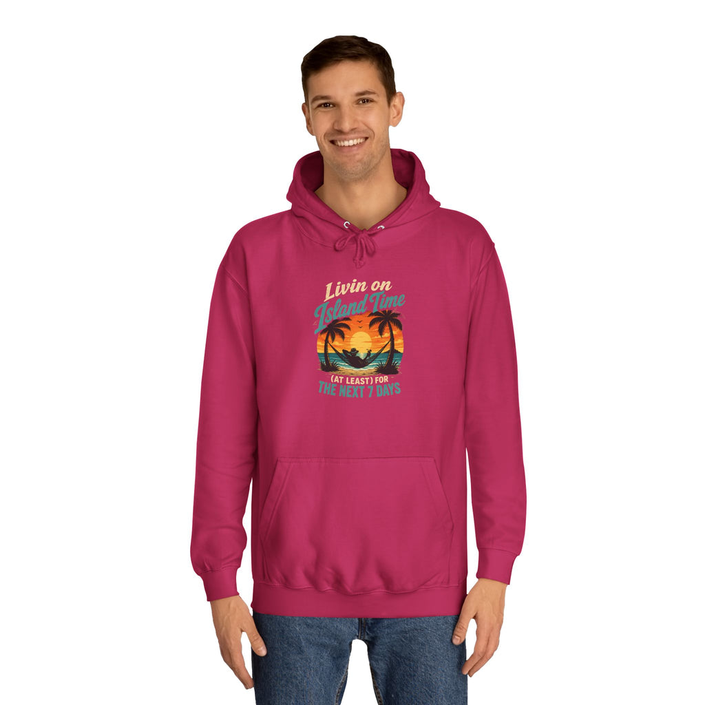Island Time Hoodie – Tropical Sunset Palm Beach Pullover