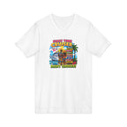 First Time Cruiser V-Neck Tee — Tropical Cruise Vacation Shirt