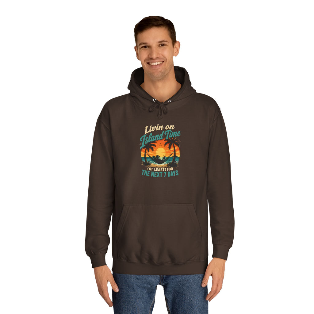 Island Time Hoodie – Tropical Sunset Palm Beach Pullover