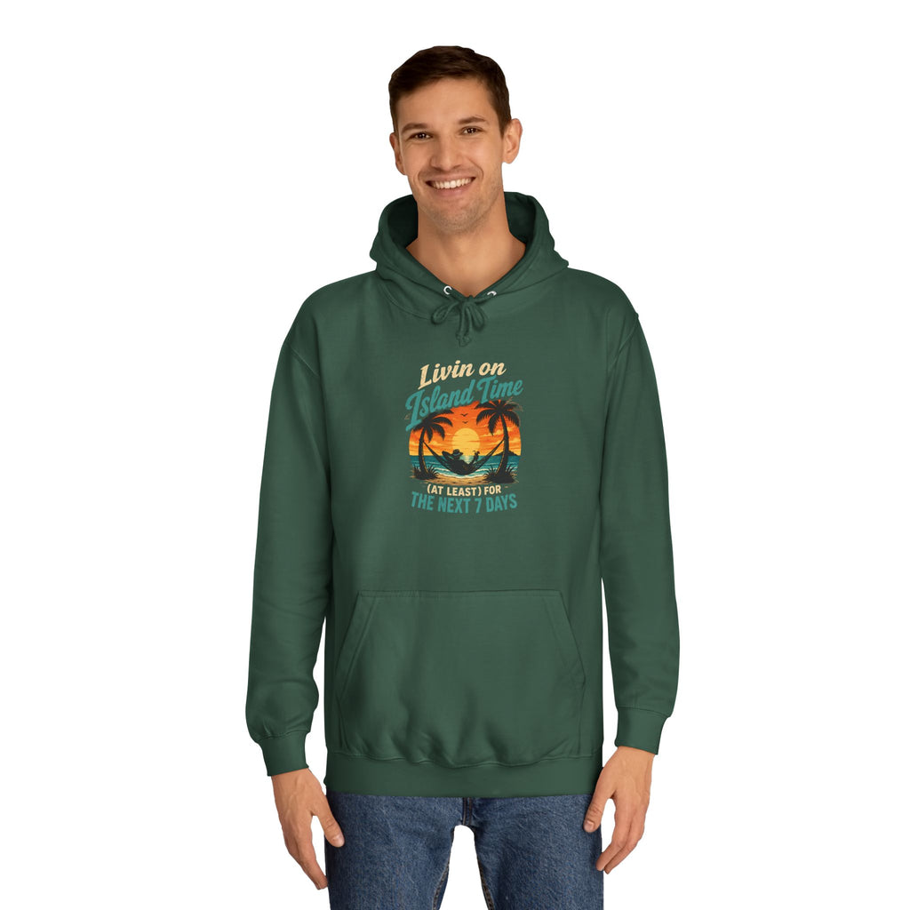 Island Time Hoodie – Tropical Sunset Palm Beach Pullover