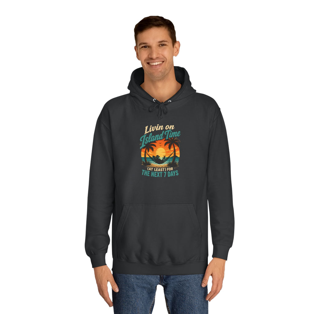 Island Time Hoodie – Tropical Sunset Palm Beach Pullover