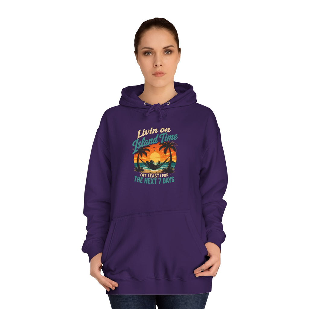 Island Time Hoodie – Tropical Sunset Palm Beach Pullover