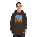 College Hoodie — 'Decked Out' Coastal Surf Graphic Pullover