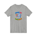 Dolphin Cocktail Tee — "Order Tip, Drink Repeat" V-Neck