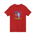 Dolphin Cocktail Tee — "Order Tip, Drink Repeat" V-Neck